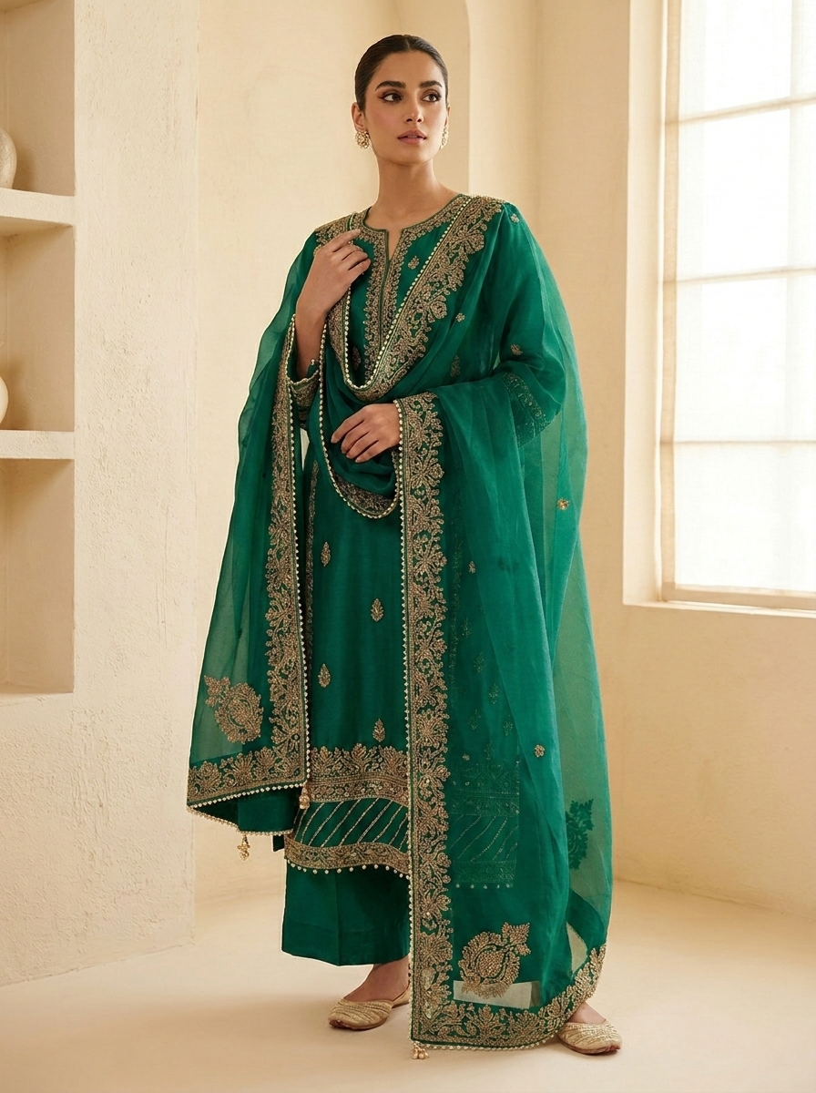 Verdant Bloom 3 Piece Suit